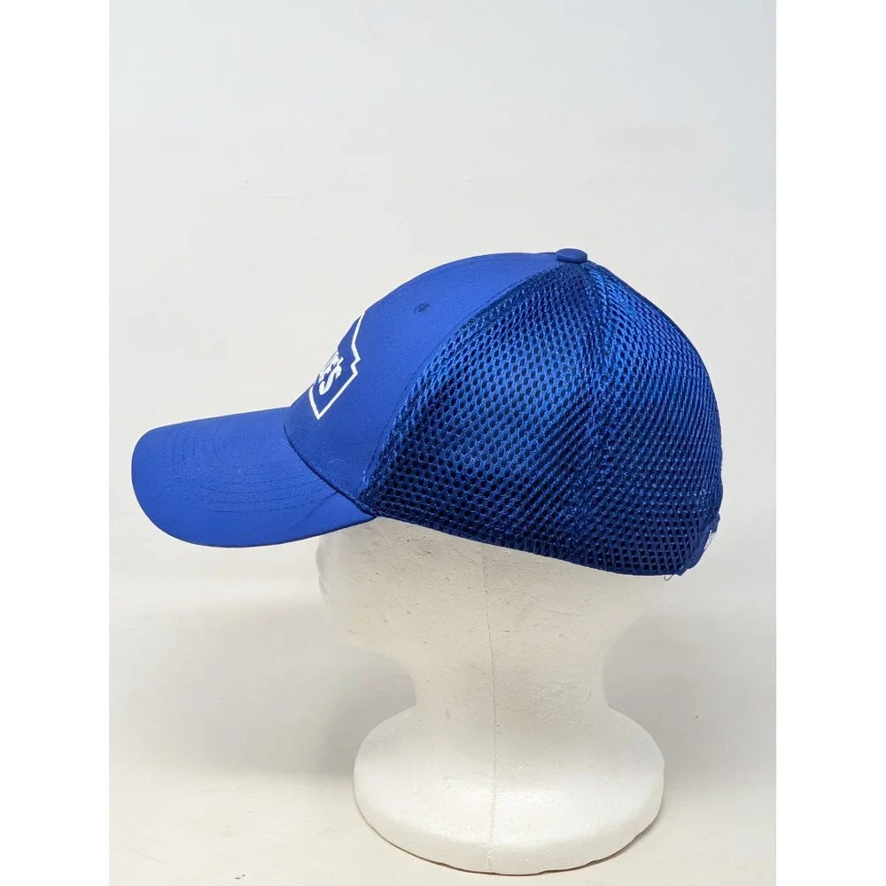 Lowes Employee Trucker Hat Blue Mesh Adjustable Snapback Cap LWE3159BL Logo